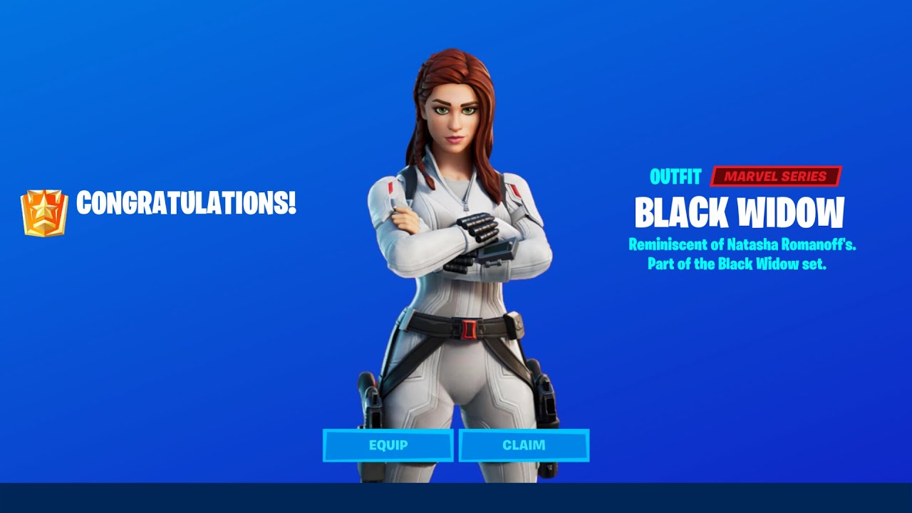 How to get FREE Black Widow Snow Suit Skin and Back Bling in Fortnite Chapter 2 Season 4!
