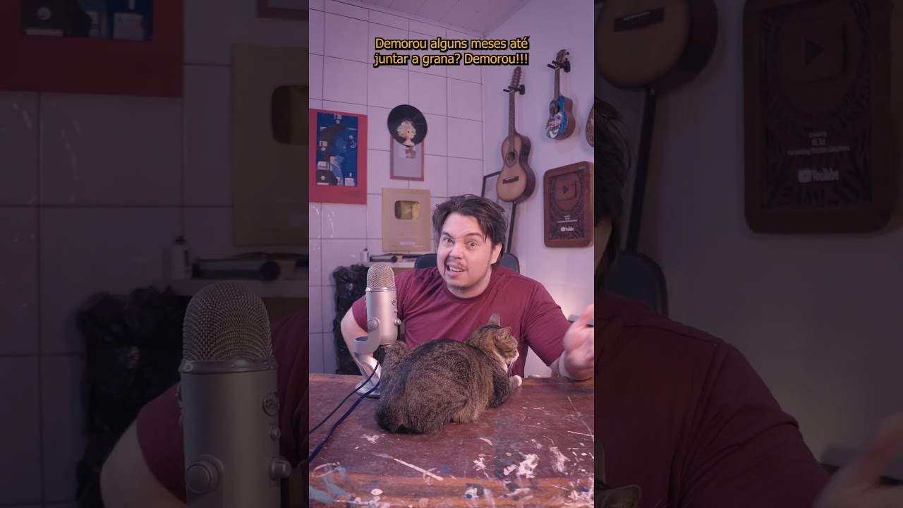 Transformei meu MICROFONE em ARTE 🎨