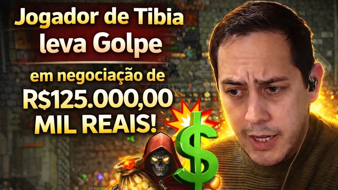 Tibia: Jogador LEVA GOLPE EM UMA TRANSAÇÃO NO VALOR DE 125,000 MIL REAIS E EXPOS TUDO! #jornalot