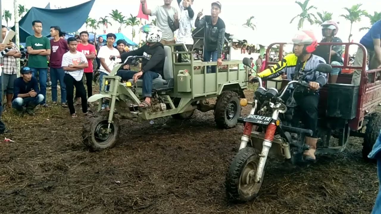 lomba balap gerobak langsir, dalam rangka memperingati HUT RI 🇲🇨 ke 77