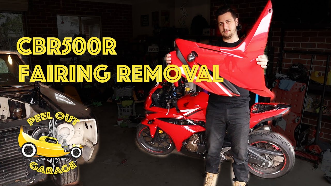 Как снять обтекатель с мотоцикла CBR500R