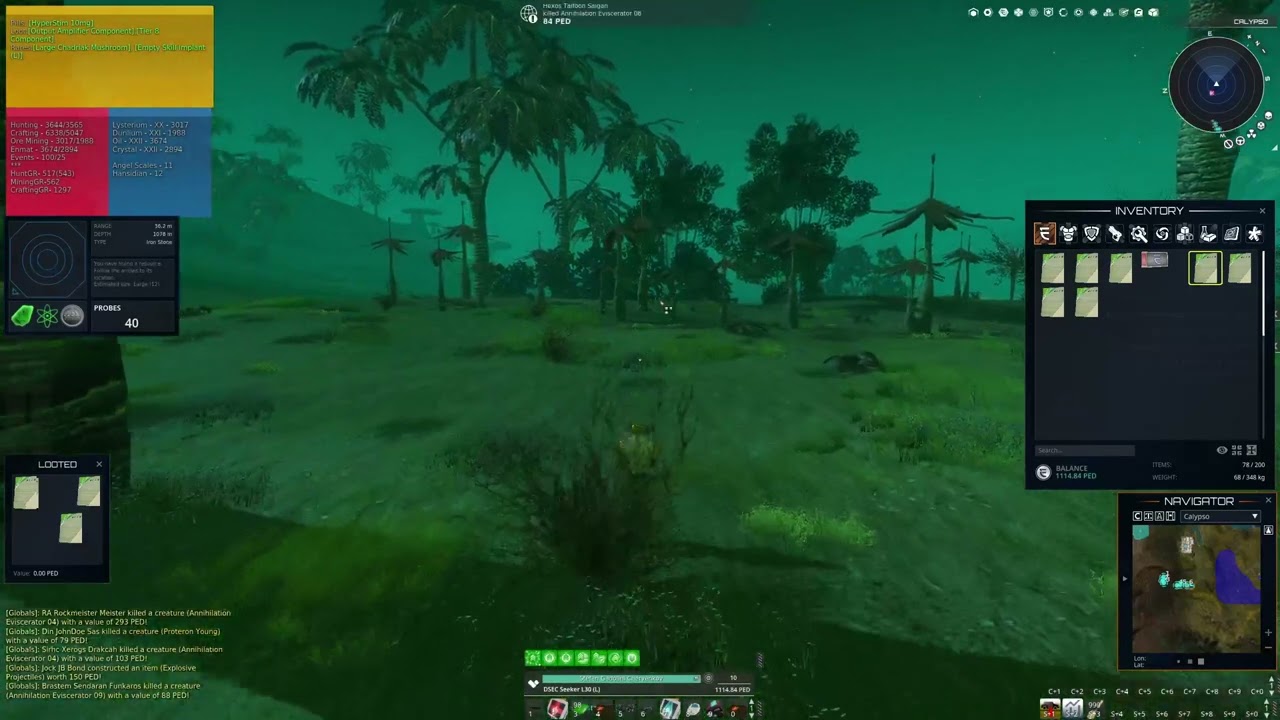 Entropia Universe - Mining HoF 704 (Extremely Large) Iron Stone