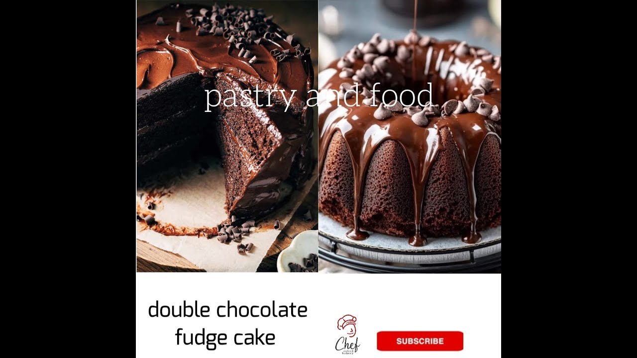 Double chocolate fudge cake