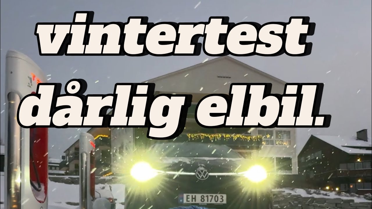 Vintertest av en elendig elbil p&aring; langtur