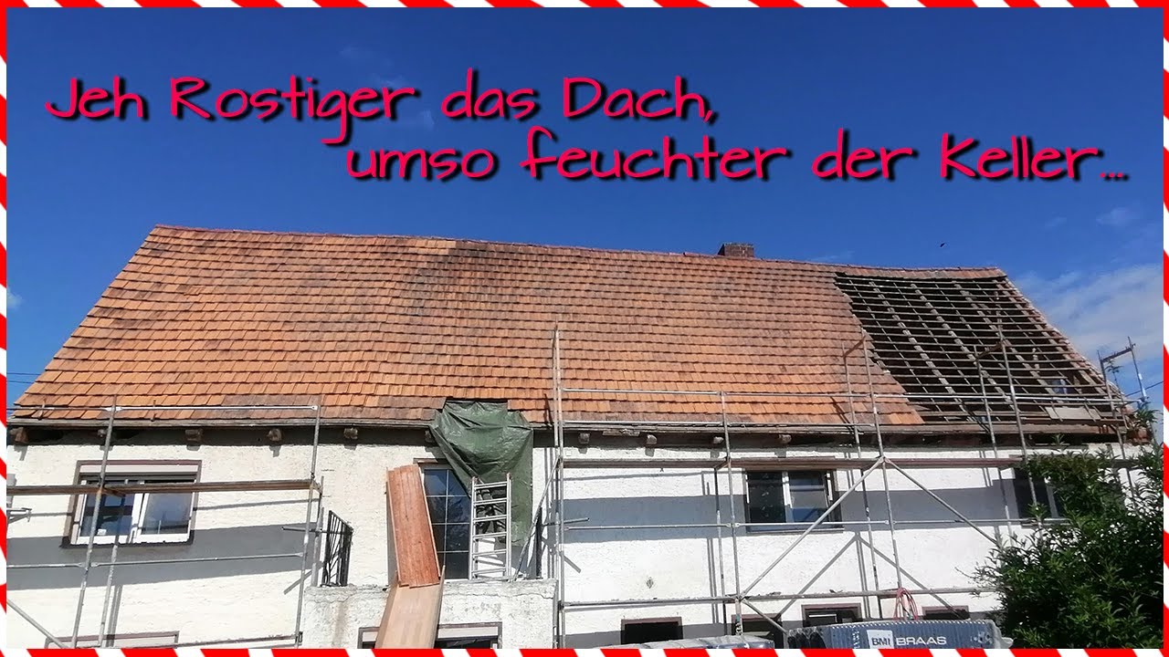 Dachbau in Eigenleistung, wird das was? Folge 1 Abriss und neuen Dachstuhl stellen.