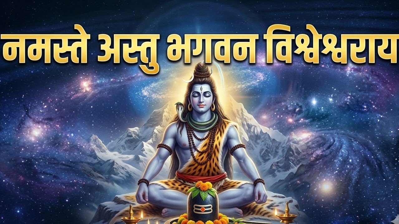 📿 नमस्ते अस्तु भगवन विश्वेश्वराय | महादेव मंत्र | शिव भक्ति | ध्यान व जप #shiv #shivamantra 