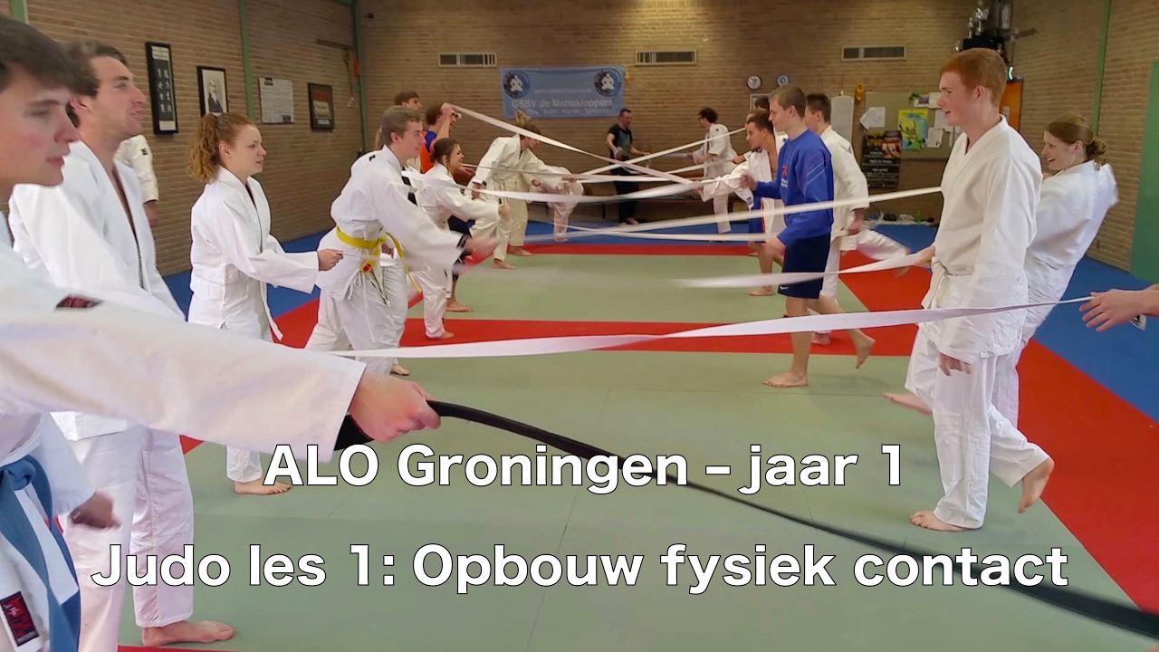Judo les 1: opbouw fysiek contact