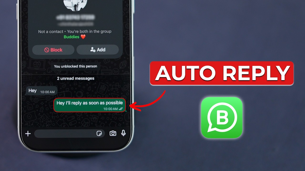 Как настроить автоответчик в WhatsApp Business?