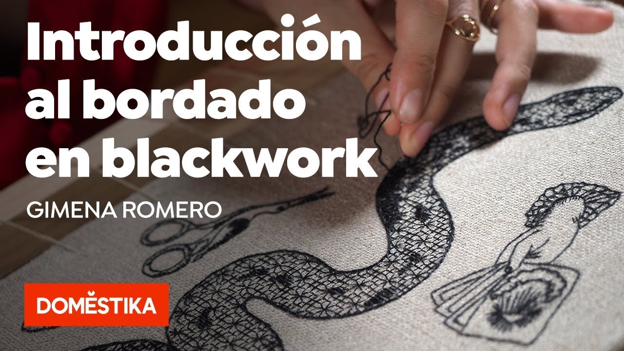 Introducción al bordado en blackwork — Curso online de Gimena Romero