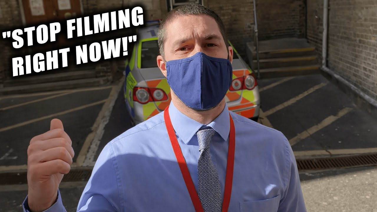 STOP FILMING NOW! | UK Officer Confronts Calm Citizen Outside Police Station