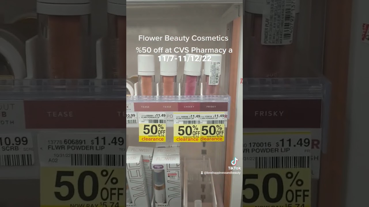 %50 off makeup @ CVS Pharmacy #fyp #flowerbeauty #parati #foryoupage #cvspharmacy #makeup #clearance