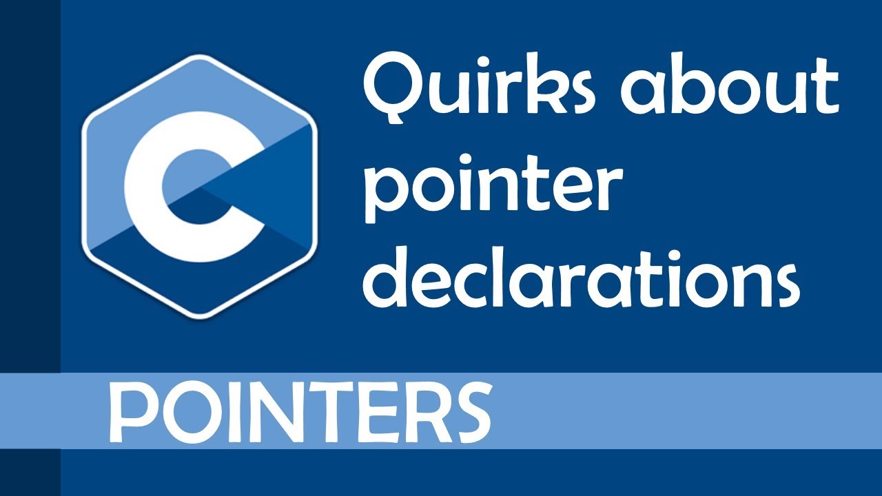 Quirks when it comes to declaring pointers in C