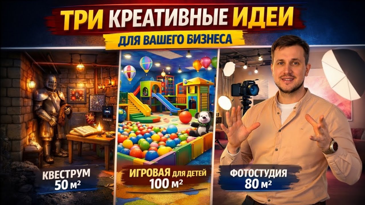 Три креативных идей для Вашего бизнеса в Евент \ Что открыть в маленьком помещении 