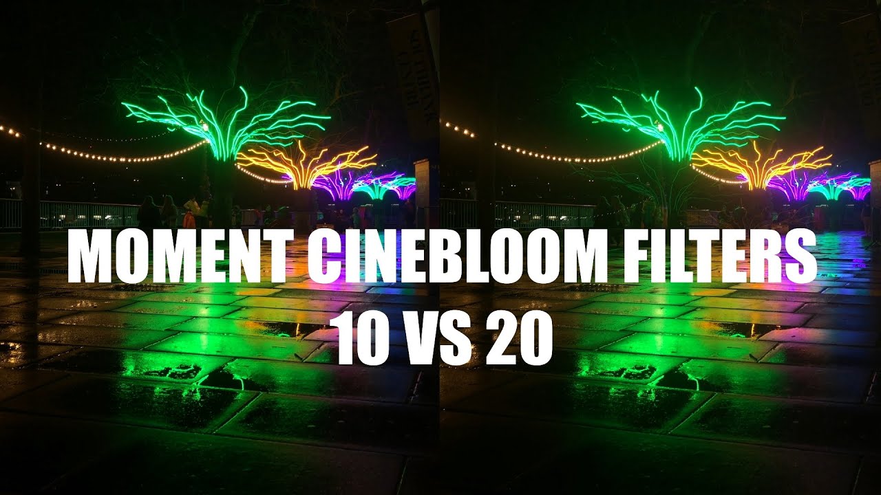 MOMENT CINEBLOOM FILTERS 10 VS 20
