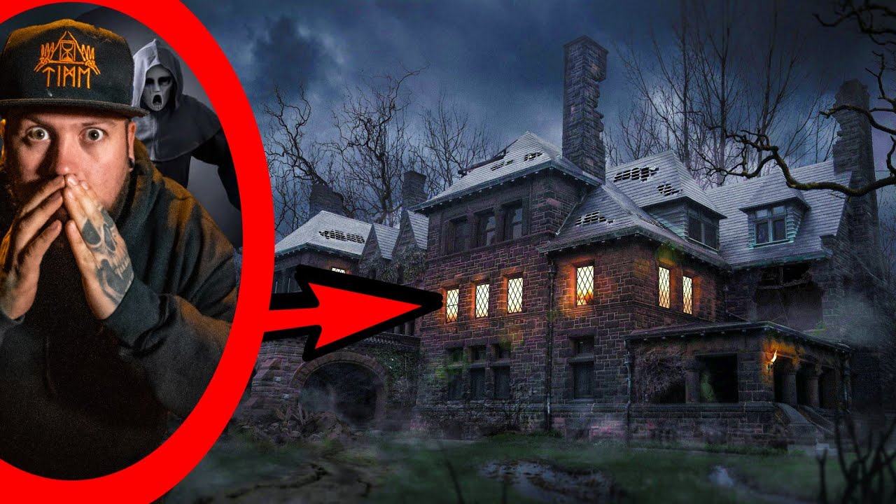 OVERNIGHT in HAUNTED MANOR | MONK GHOST CAUGHT ON CAMERA