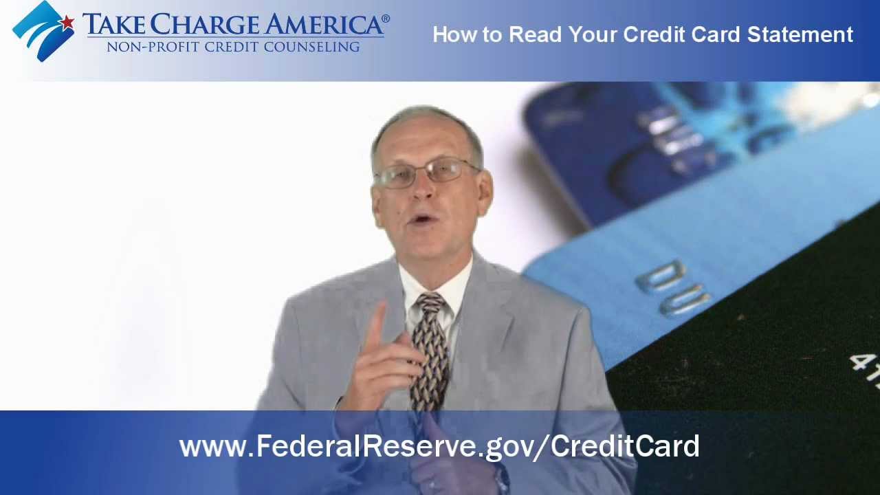 How to Read Your Credit Card Statement&mdash;Take Charge America