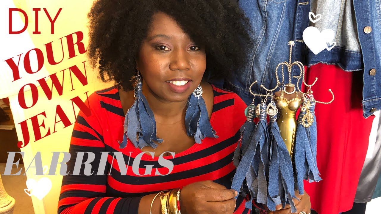 How to DIY Blue Jean BLING Earrings | Moody4Jewelry Style