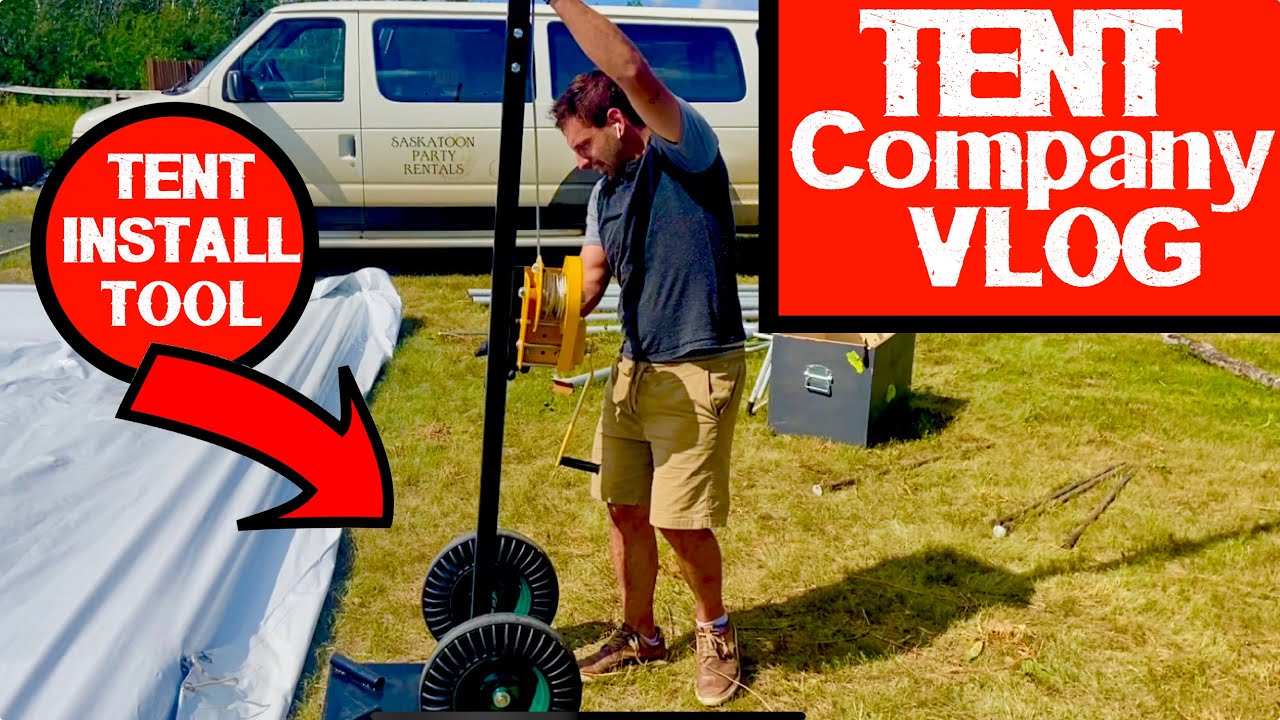 Party Rental Business Progression Vlog - High Peak Install Tools Frame Tent Jack - Warehouse Upgrade