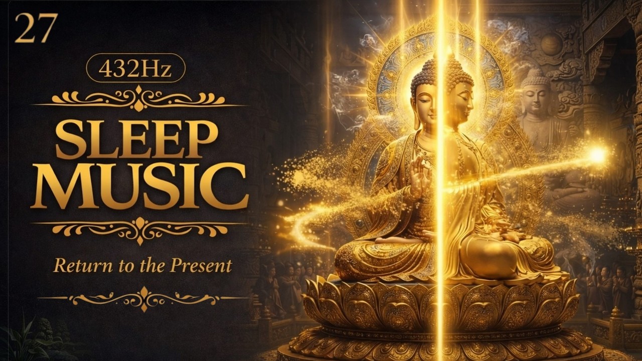 Deep Sleep Music 108Hz + 432Hz Soft Felt Piano | Tathagata Return to the Present | Attraction Space