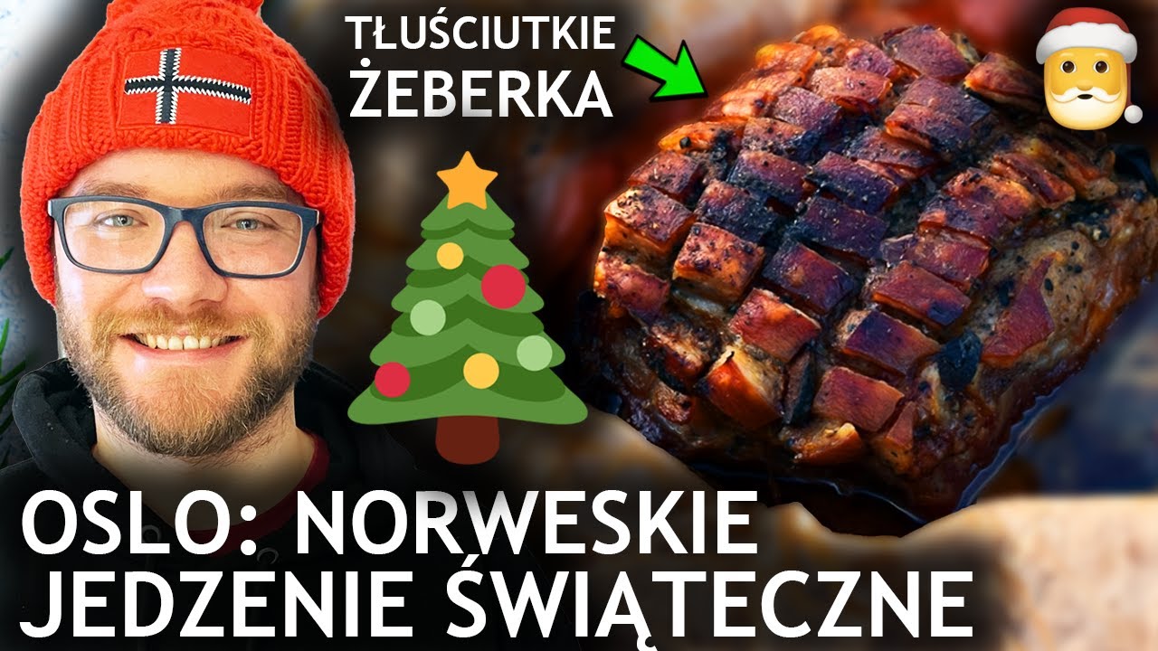 OSLO: NORWESKIE JEDZENIE ŚWIĄTECZNE - burger z łosia, lutefisk i żeberka (NORWEGIA 2021) GASTRO VLOG