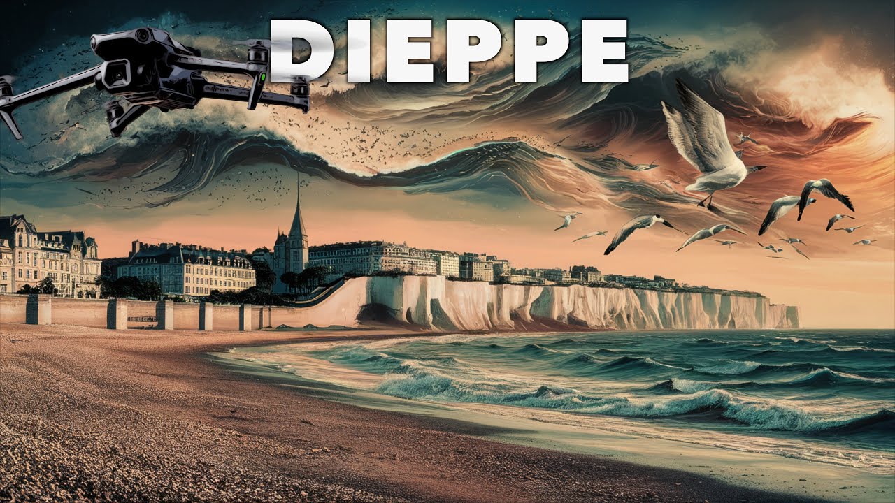 🚢🦞DIEPPE#DroneFootage#TheBlackSwanFlight