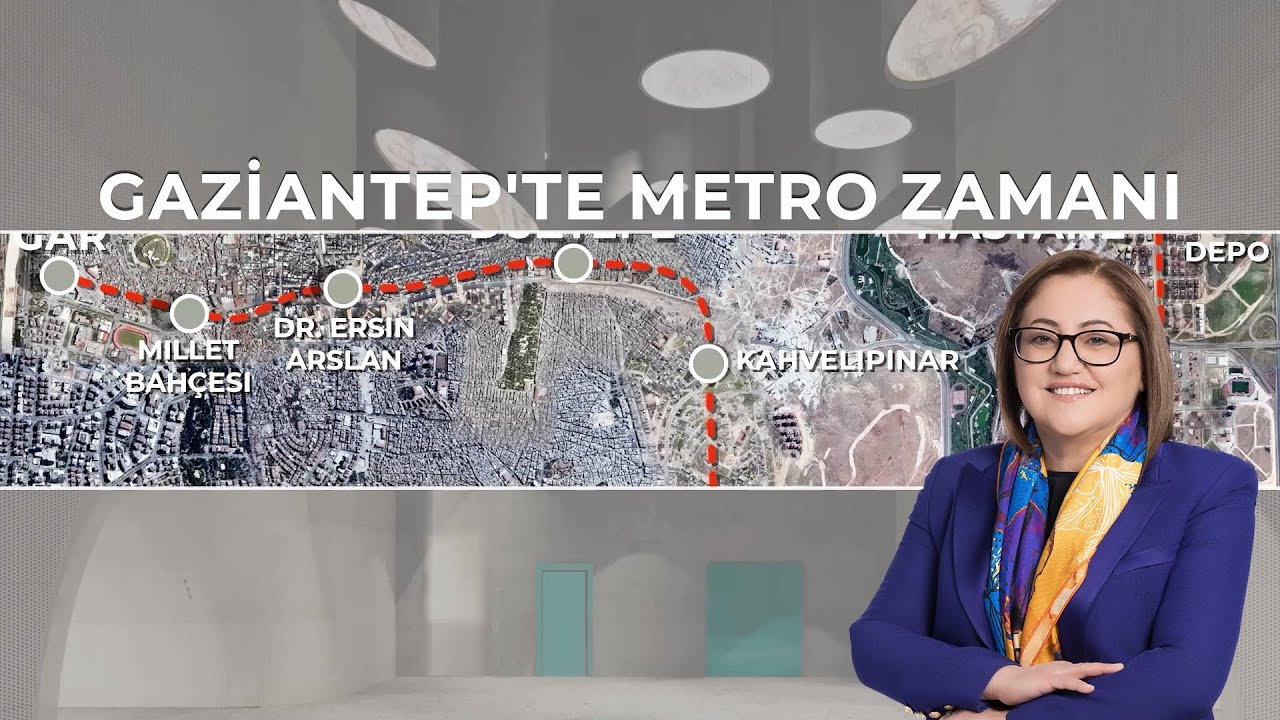 Gaziantep'te Metro Zamanı! 🚈
