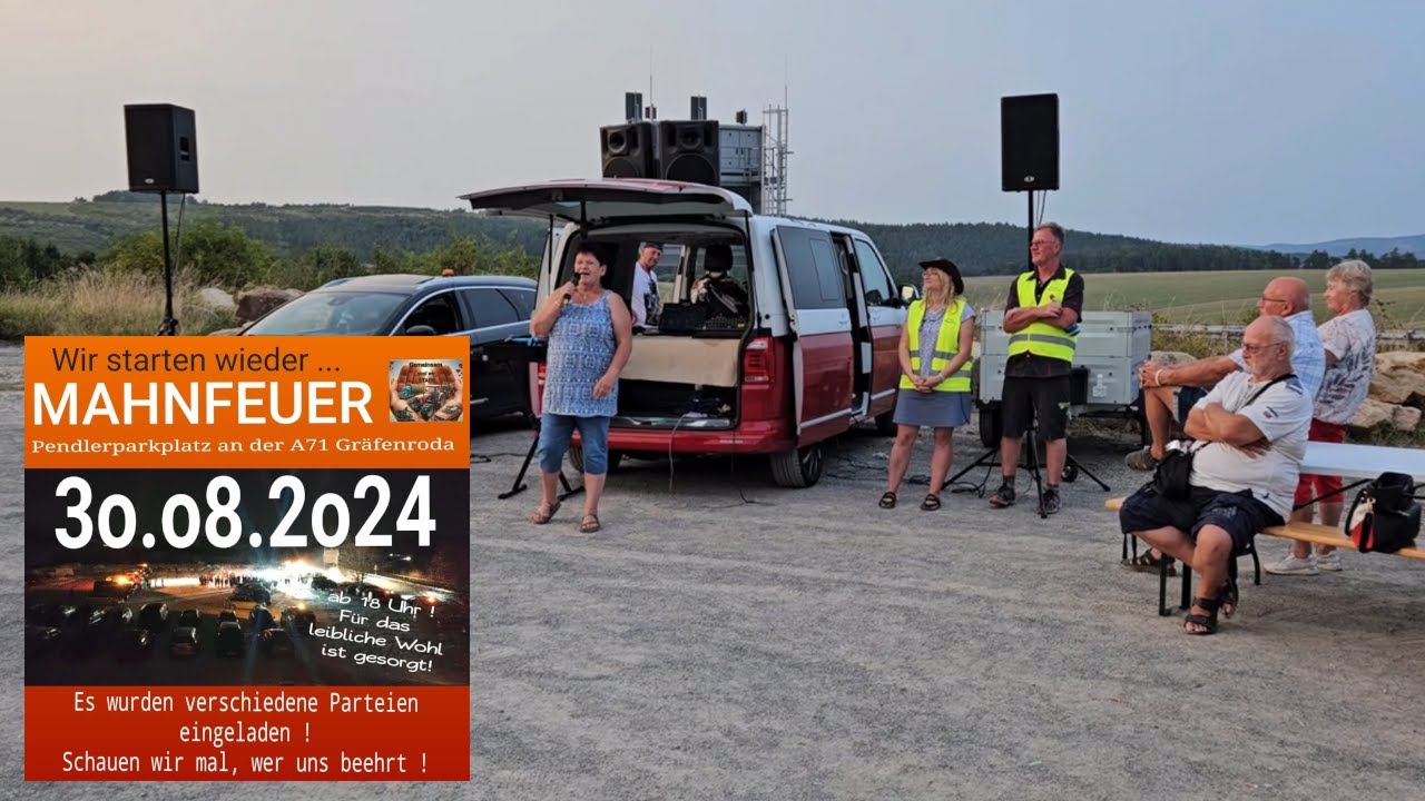 30.08.2024 Gr&auml;fenroda: Mahnfeuer - 