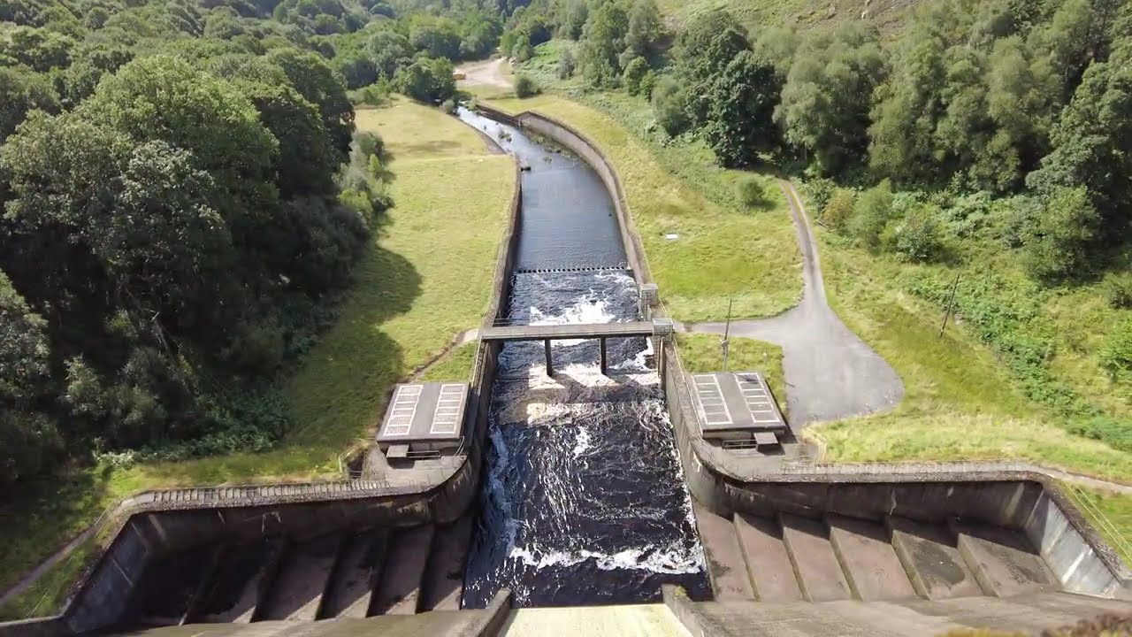 West End Dam Thruscross Reservoir Nr Harrogate North Yorkshire Virtual Tour Don't Look Down 👀 🇬🇧 4K