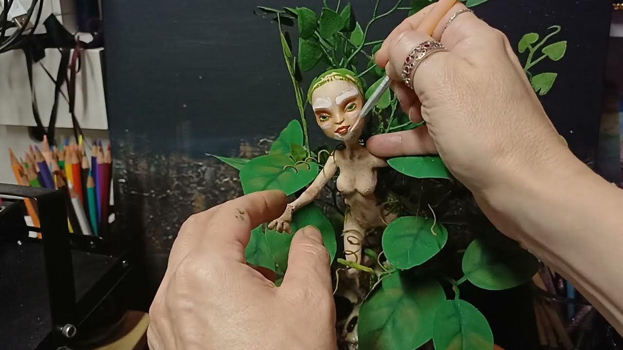 The Askafroa – Guardian of the Ash Tree 🌿|🌳 Scandinavian Myth Doll Custom OOAK