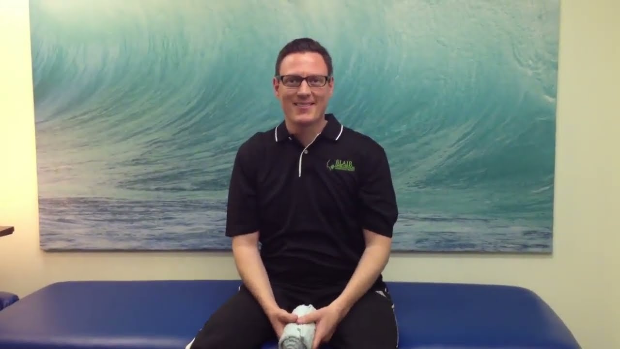 Orange County Chiropractor - Towel Roll Exercise Demonstration - Upper Cervical Huntington Beach CA