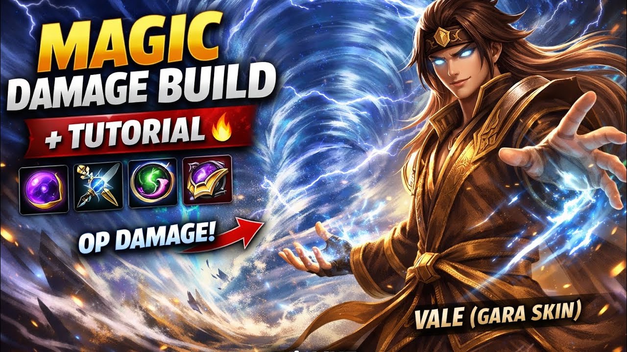 VALE x GAARA: The 100% One-Shot Build! 🌪️🔥 (MLBB Skin Showcase + Tutorial✅️)|| MOBILE LEGENDS~~