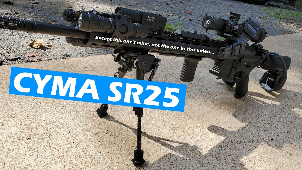 #airsoft CYMA SR25 upgrade start to finish (ASMR???)