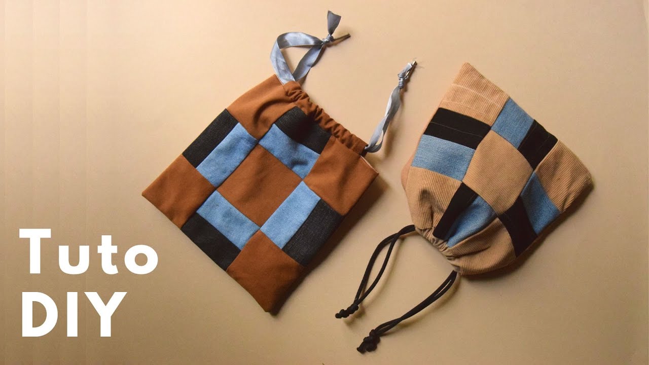 Pochon upcyclé - Tuto D I Y