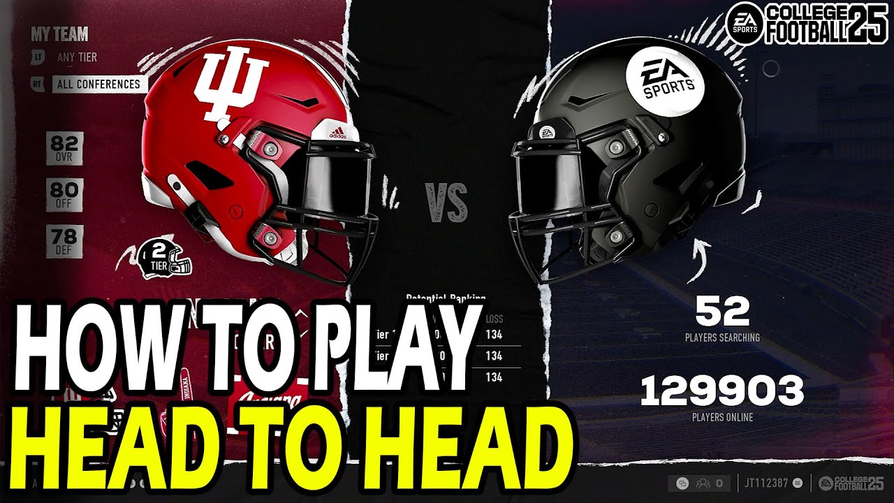 How to Play Head to Head Online Matches in College Football 25