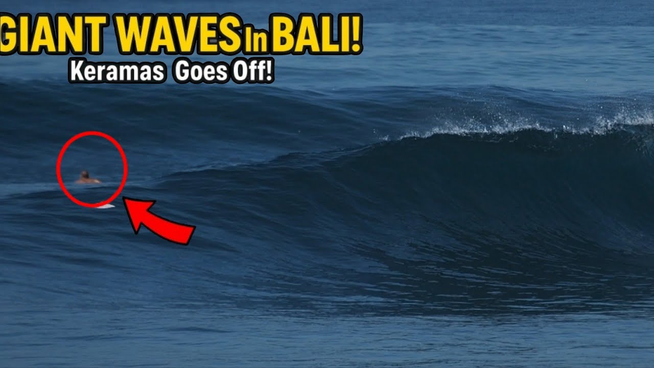 BIG Swell Hits Keramas! Surfers Charge Giant Waves