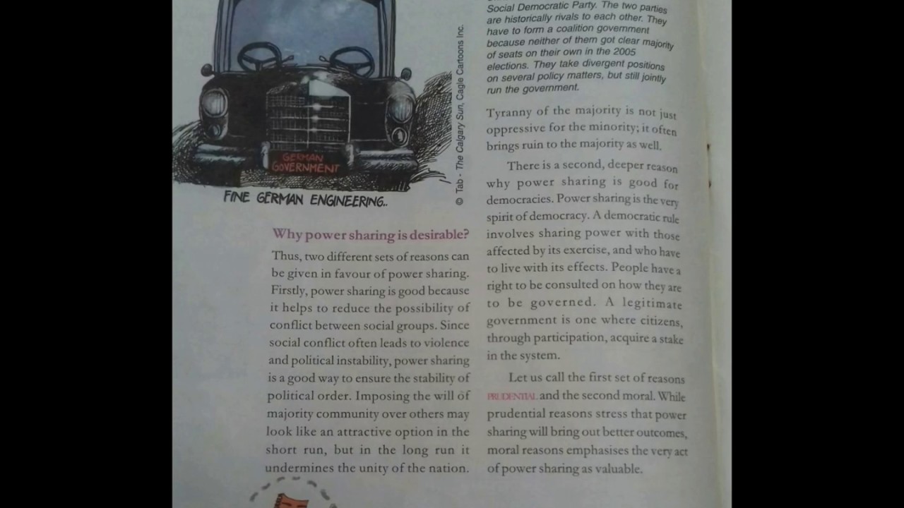 Political Science X Standard | Power sharing |