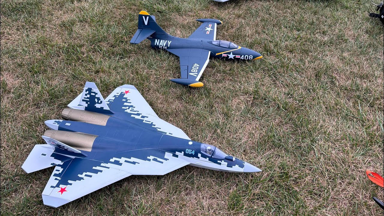 Xfly Su-57 Twin 40mm EDF flight