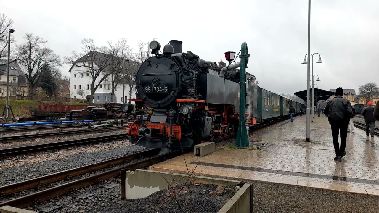 A Trip Behind 99 1734 on the Weißeritztalbahn.