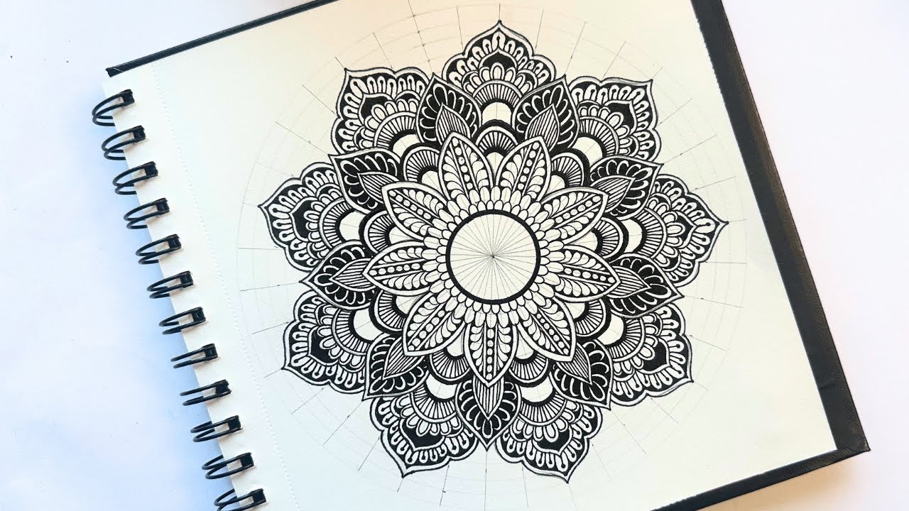 Step-by-Step Mandala Drawing Tutorial ✨ Easy Mandala for Beginners (Full Guide)