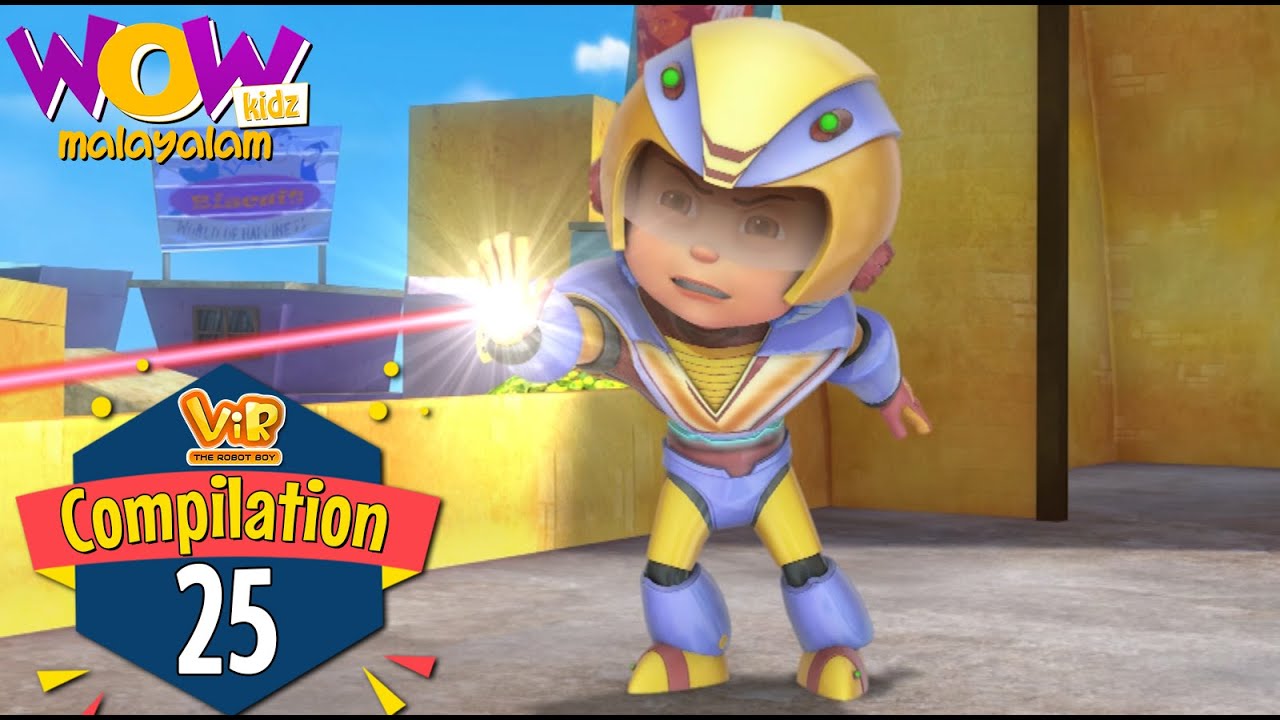 Vir the robot boy | Malayalam Cartoon | Compilation 25| Malayalam Moral Stories |Malayalam Story