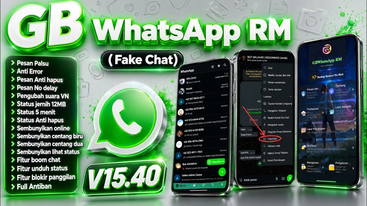 Wa Gb Terbaru 2026 || GBWhatsApp RM v15.40 New Update || WhatsApp Mod 2026 || wa gb Terbaru 2026