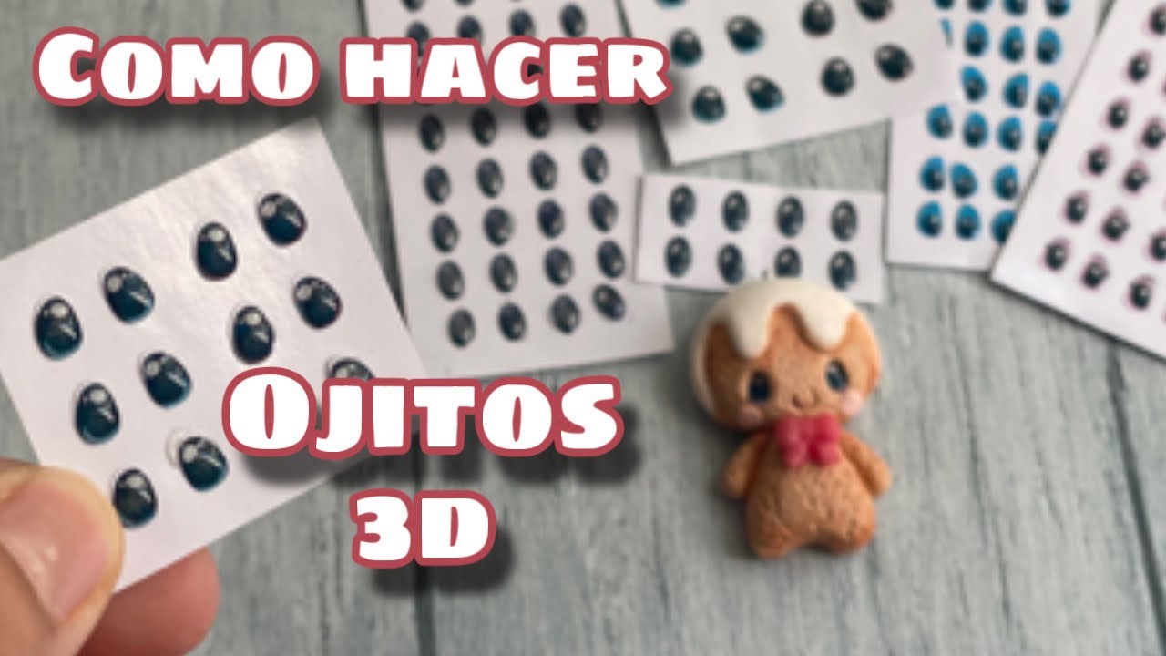 Cómo hacer ojos 3D caseros para porcelana fría | Tutorial fácil y con materiales accesibles 