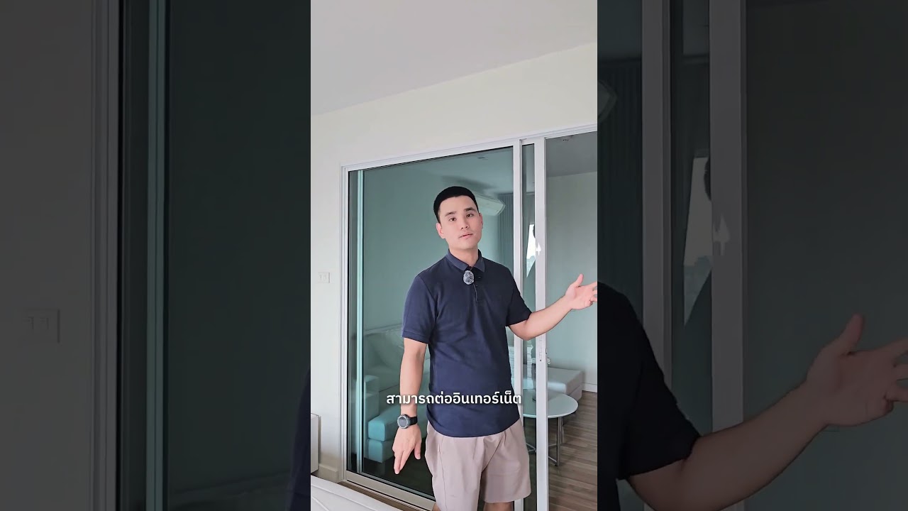 ห้องขนาด 33 ตร.ม. มีที่กั้นส่วนครัวมาให้ เเบบว่าโคตรคุ้มค่าในราคา #wecondo #วีคอนโด