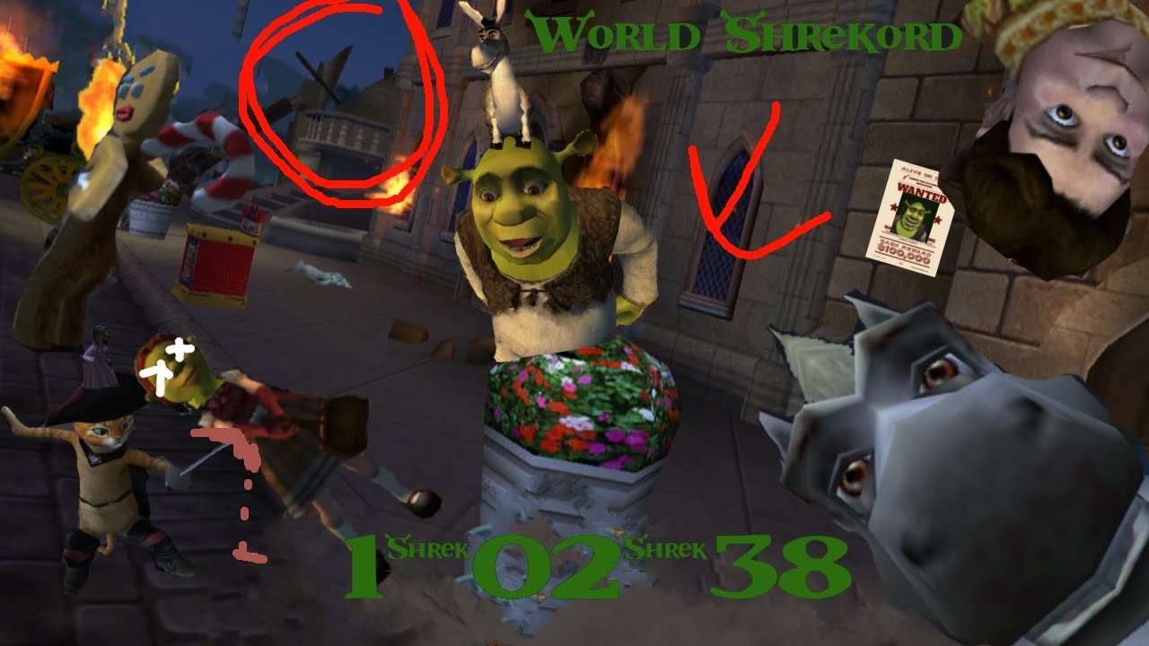 Shrek 2 (Console/GCN) - Any% NG+ World Record - 1:02:38