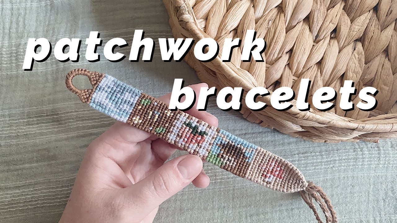making patchwork bracelets! ♡