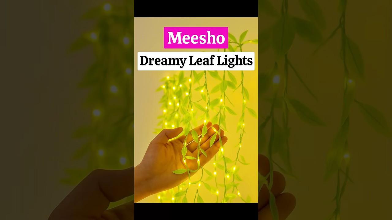 Magical Leaf Fairy Lights ✨🌿 | Room Decor Must-Have! #shorts #meesho