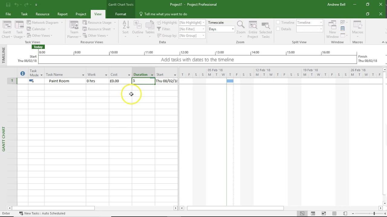 Work and Duration in MS Project   1 The Problem