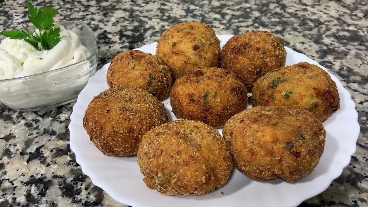  Les croquettes  de poulet كروكات البطاطا والدجاج سريع روعة فالبنة