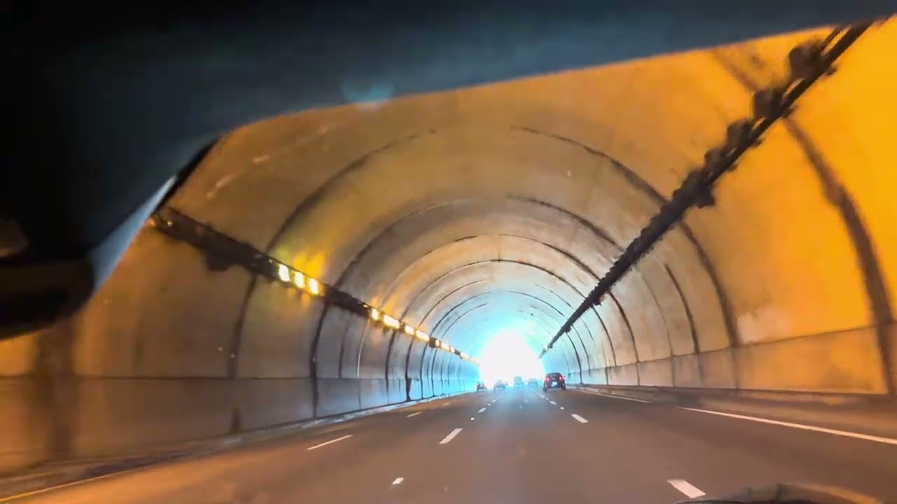 Corvette Going Through A Tunnel@CorvetteLunchtime 