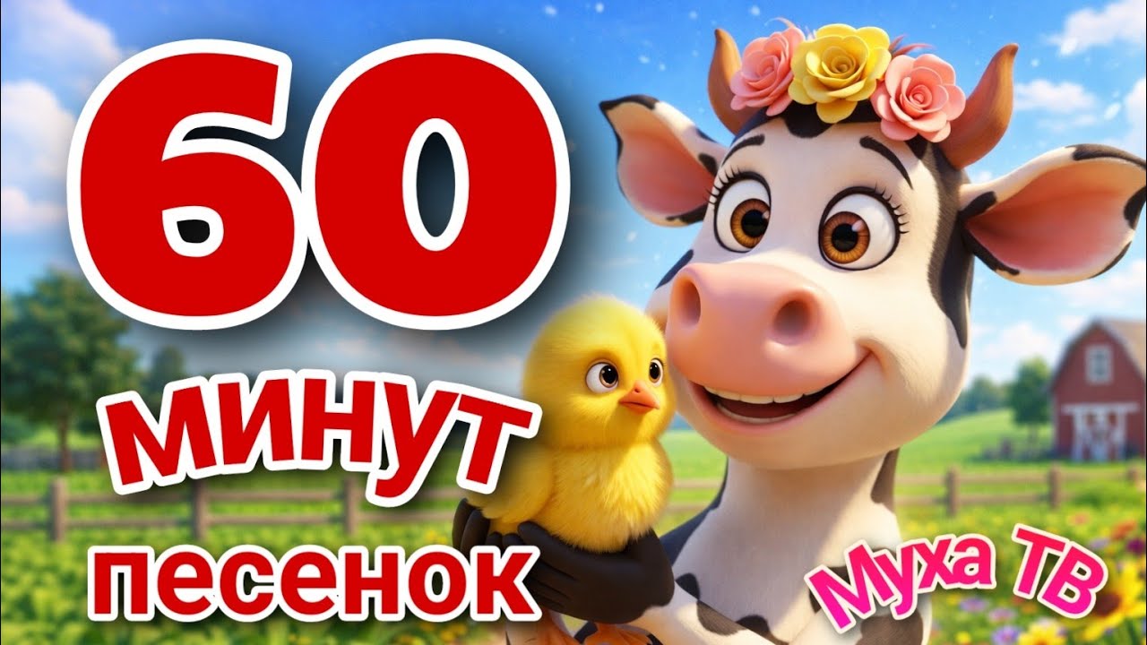 🐣 Песенки для малышей, от которых не оторвать — 60 минут! | Муха ТВ